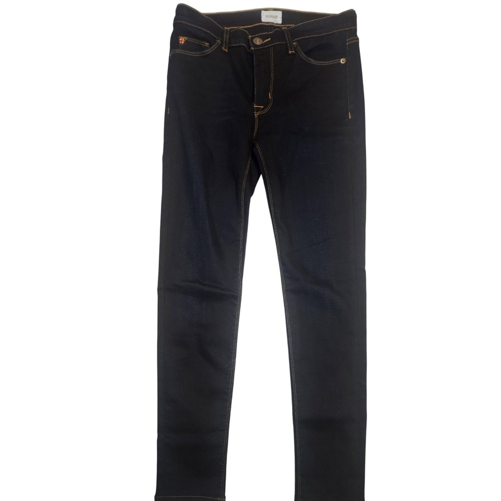 Hudson Skinny Jeans Dark Indigo Wash Stretch Denim 27 California beachy designer